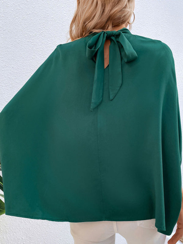 Hyacinth New Fashion Women's Temperament Solid Color Shirt