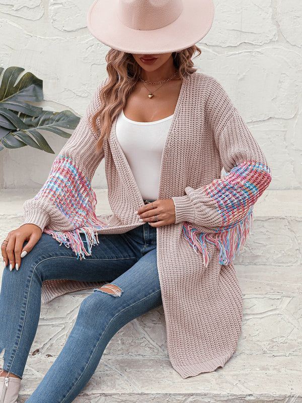 Brooklynn Women's Fringe Knit Sweater Knitted Sweater