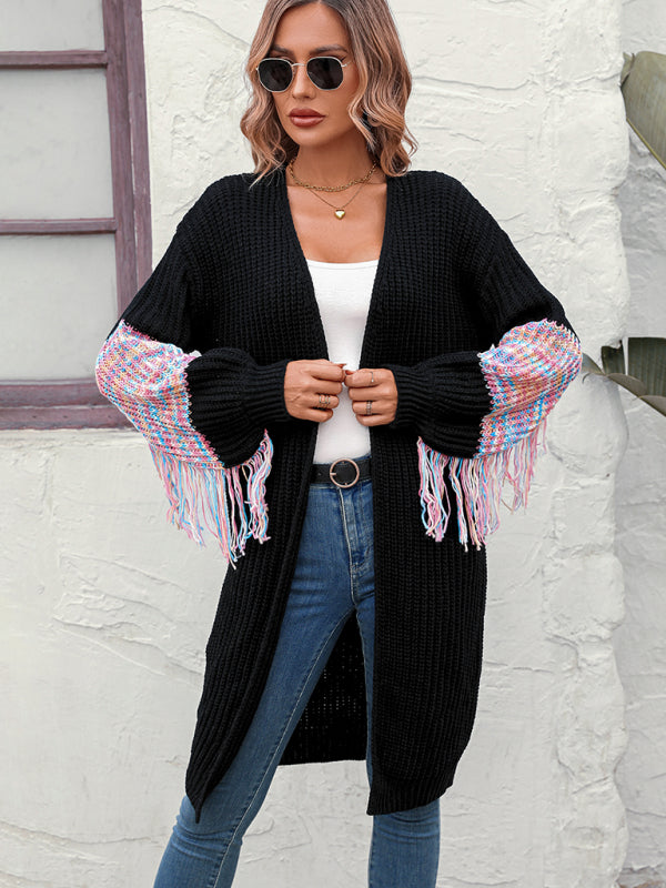 Brooklynn Women's Fringe Knit Sweater Knitted Sweater