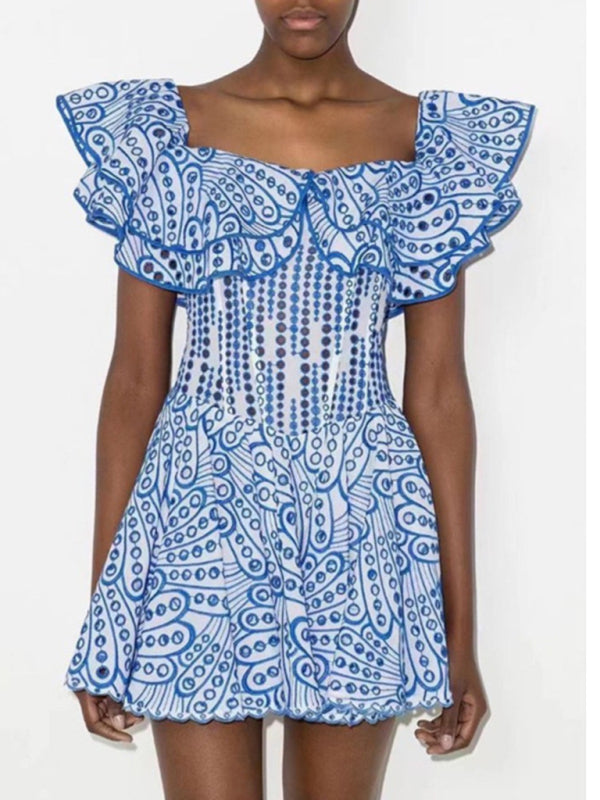 Embroidery Holiday Dress