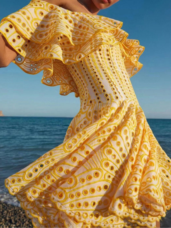 Embroidery Holiday Dress