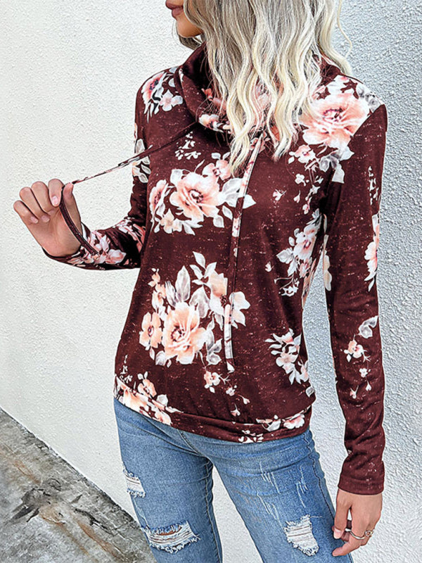 Billie New Ladies Long Sleeve Floral Print Sweatshirt