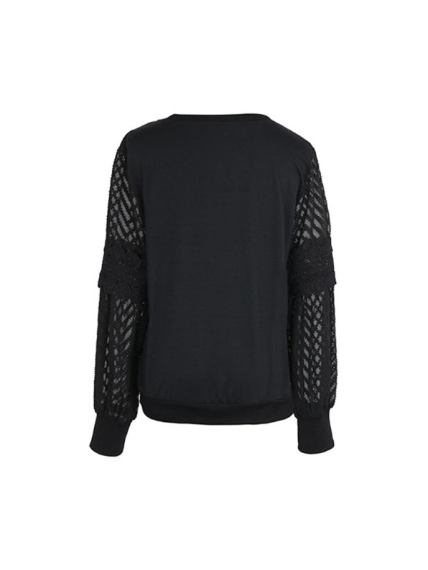 Lola Women's New Solid Color Long Sleeve Round Neck Hoodie