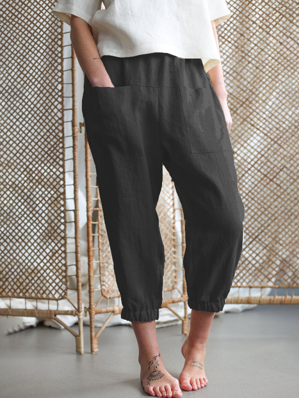 Camila New style loose pocket casual pants