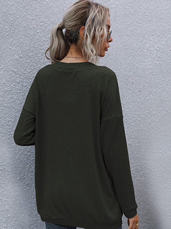 Macy New Casual Women's Basic Long-Sleeved Solid Color Long Sweater Cardigan