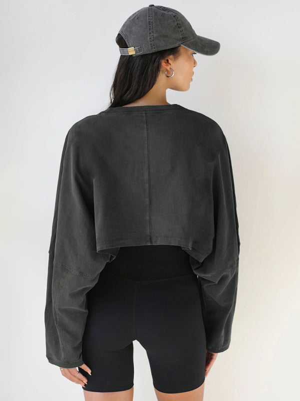 Antonia Women's Loose Round Neck High Waist Sweatshirt
