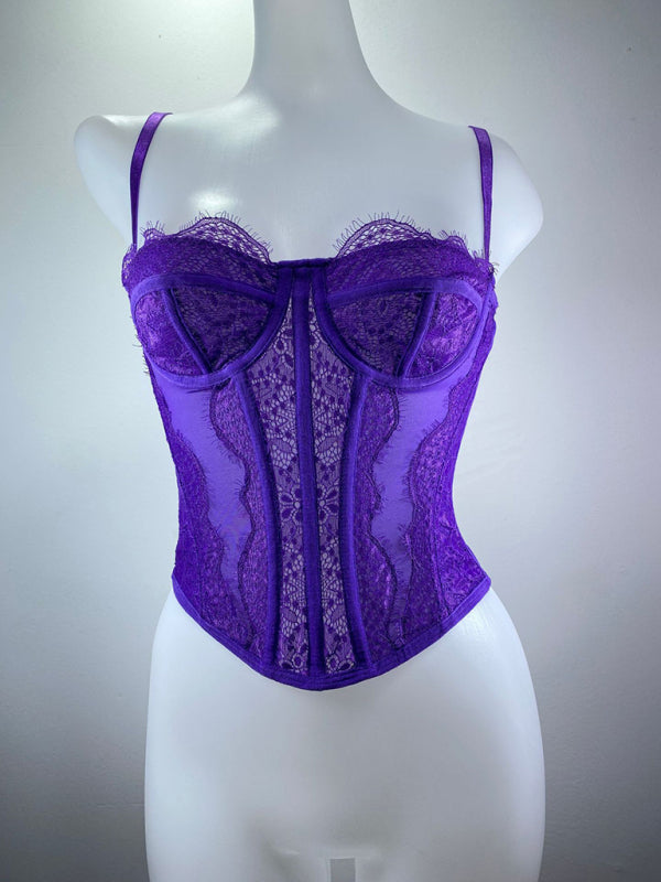 Noelle New Style Lace Embroidered Fishbone Sexy Tube Top Suspender Hollow Backless Outer Bra