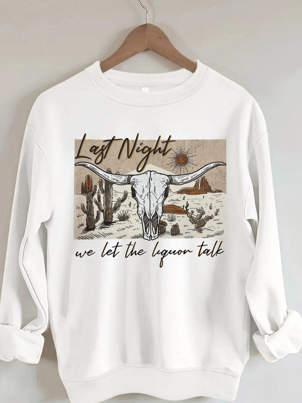 Celia Women's Wholesale Round Neck Casual Deer Head Pattern Sweatshirt