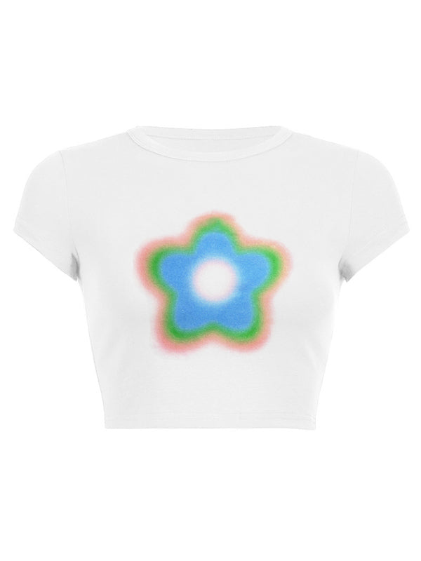 Hannah Women Casual Y2K Letter Design Crop Top