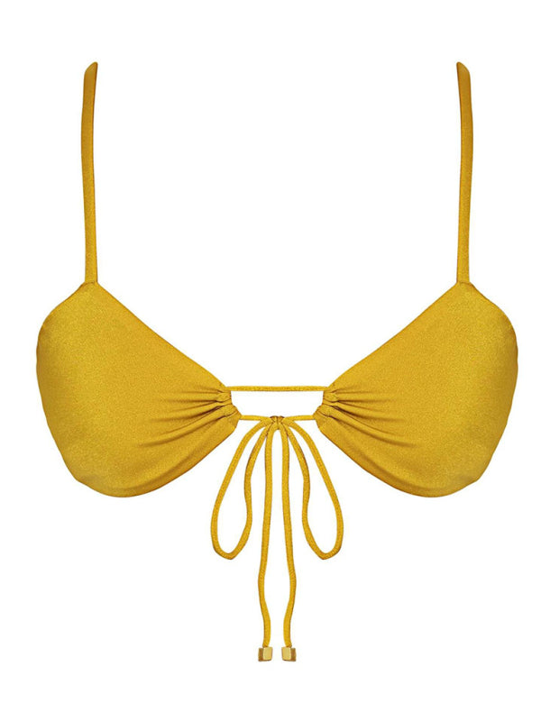 Jordyn New Women's Solid Color Strappy Sexy Two-Piece Bikini