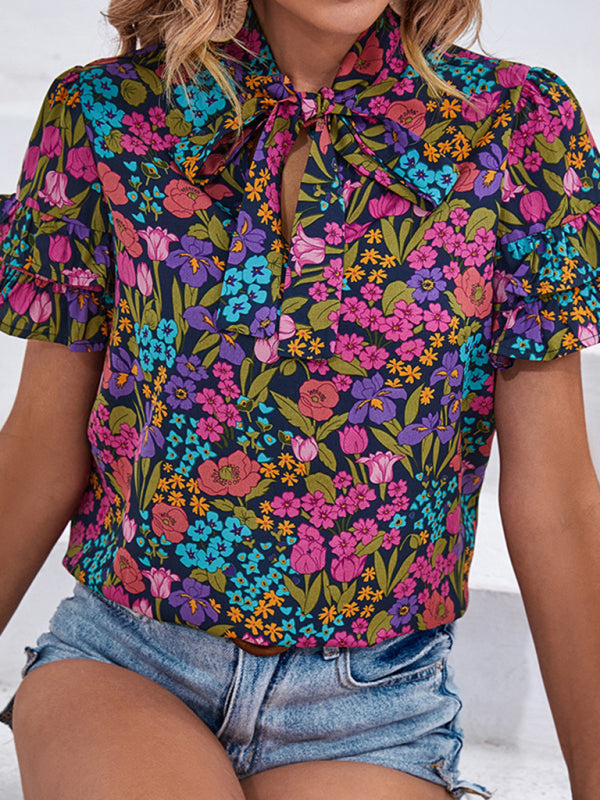 Elita New Women's Clothing New Printed Ethnic Style Shirts