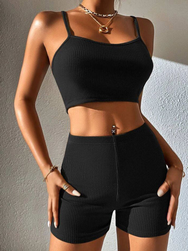 Denver Sexy Suspender Shorts Fashion Suit Yoga Sports Suit