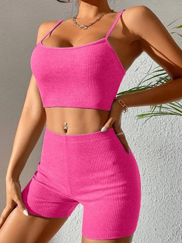 Denver Sexy Suspender Shorts Fashion Suit Yoga Sports Suit