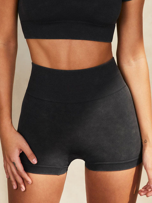 Robin New Multi-Color Yoga Sports Short-Sleeved Shorts Set