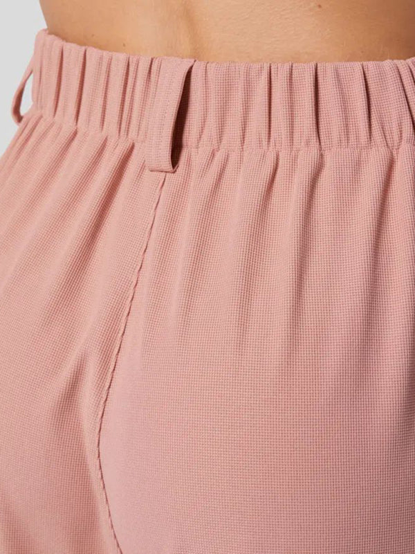 Olivia Women's Casual Loose Wide Leg Pocket High Waist Women's Pants