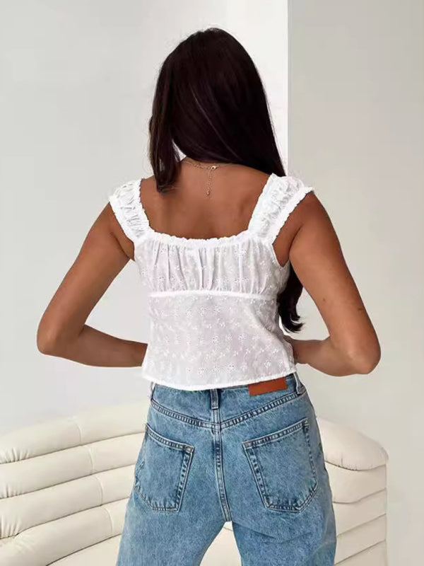 Darla New Slim Fit Sexy Lace Tie Tops for Women
