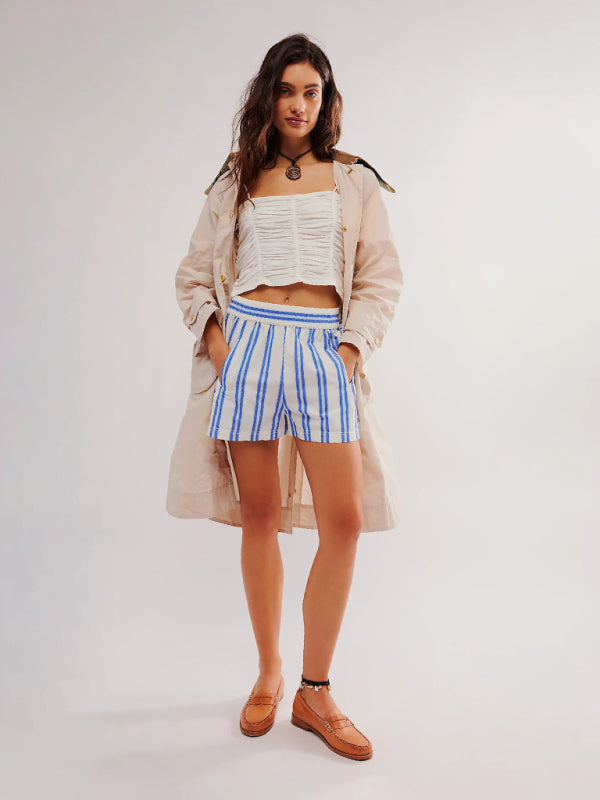 Emersyn Women's Fashion Striped Casual Shorts