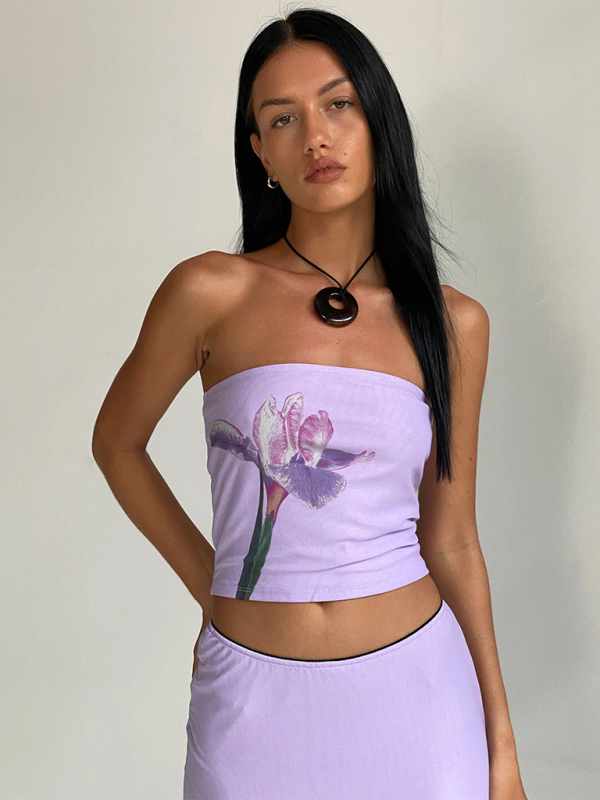 Catalina Fashion New Women's Y2K Printed Tube Top Vest