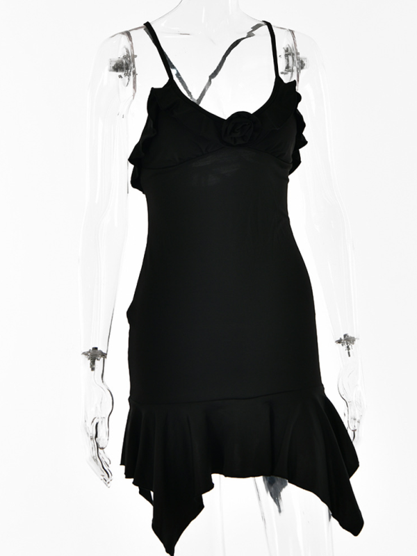 Anastasia Suspender V-Neck Dress Fashion New Sexy Hot Girl High Waist Hip Skirt