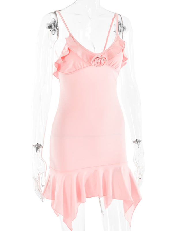 Anastasia Suspender V-Neck Dress Fashion New Sexy Hot Girl High Waist Hip Skirt