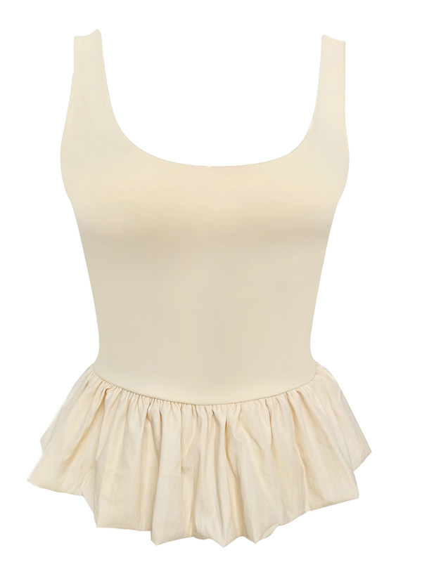 Leocadia Stitching Fashion Casual T-Shirt Vest