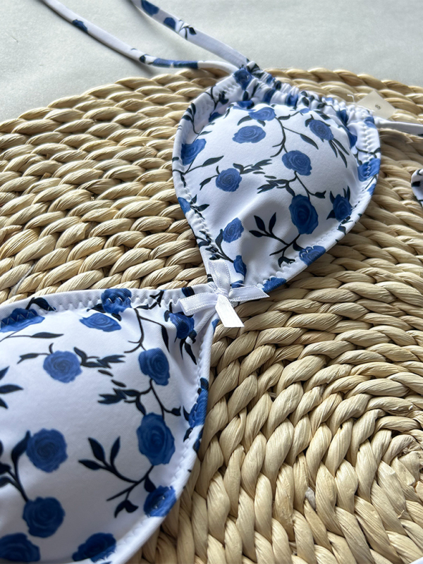 Camille New Two-Piece Swimsuit Sexy Floral Print Bikini