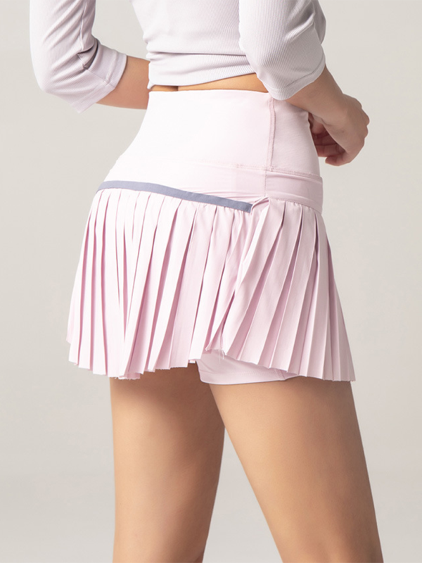 Liana Anti-exposure Outdoor Quick-drying Pocket Culottes Sports Shorts Tennis Pleated Skirt
