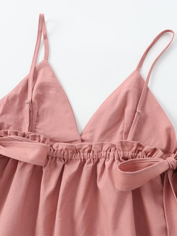 Eowyn New Women's Wear With Lace-Up Ruffled Top
