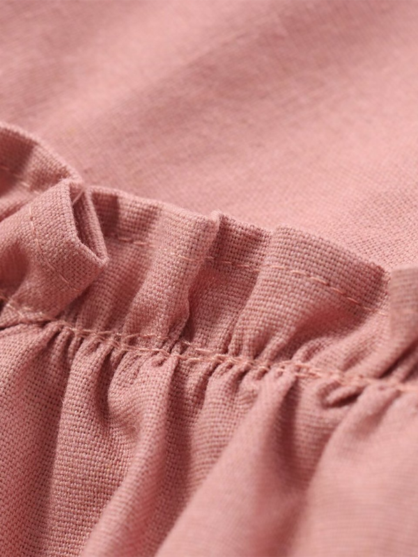 Eowyn New Women's Wear With Lace-Up Ruffled Top