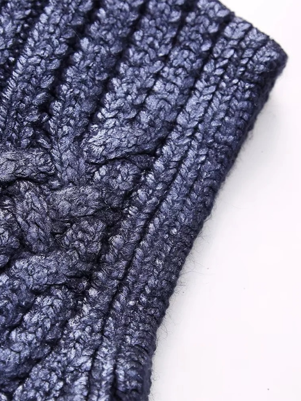 Cassidy Eight-strand Metallic Knitted Vest
