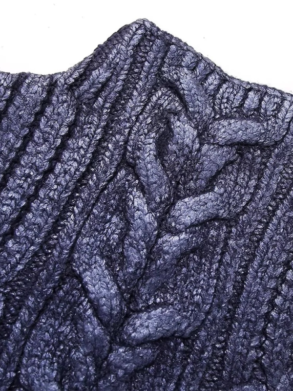 Cassidy Eight-strand Metallic Knitted Vest
