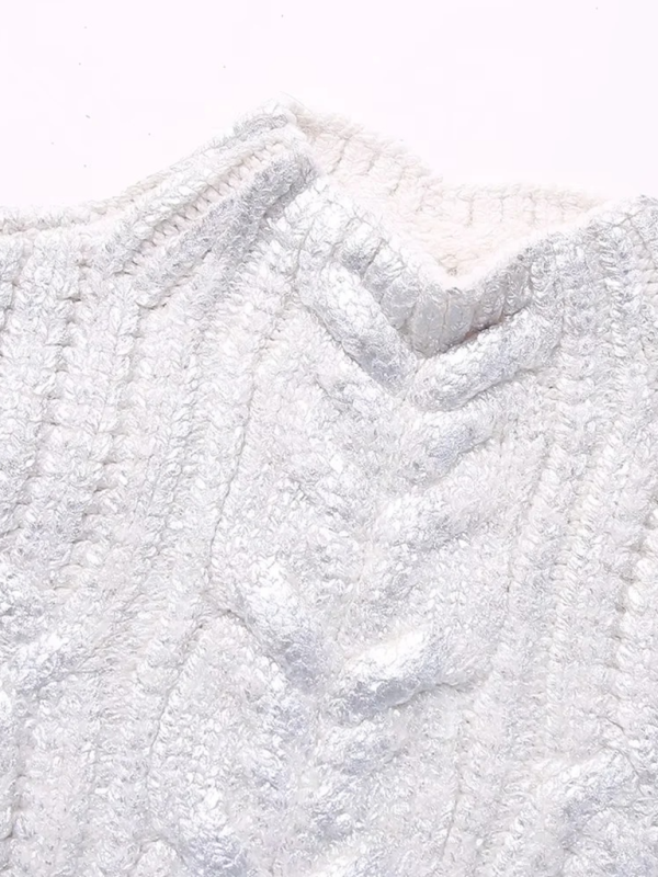 Cassidy Eight-strand Metallic Knitted Vest