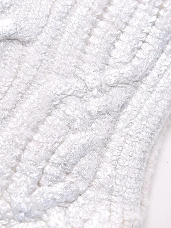 Cassidy Eight-strand Metallic Knitted Vest