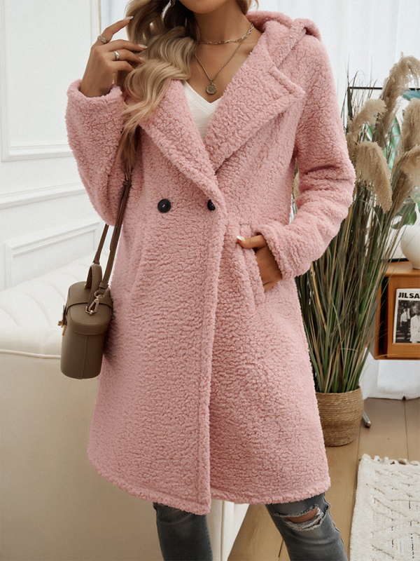 Dani Casual Loose Hooded Plush Coat for Women