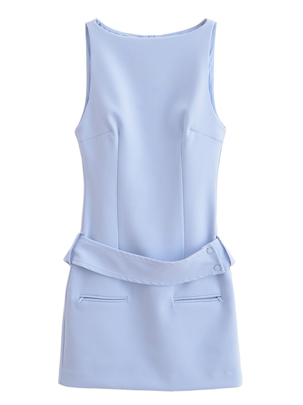 Katnis Belted Fitted Casual Dress
