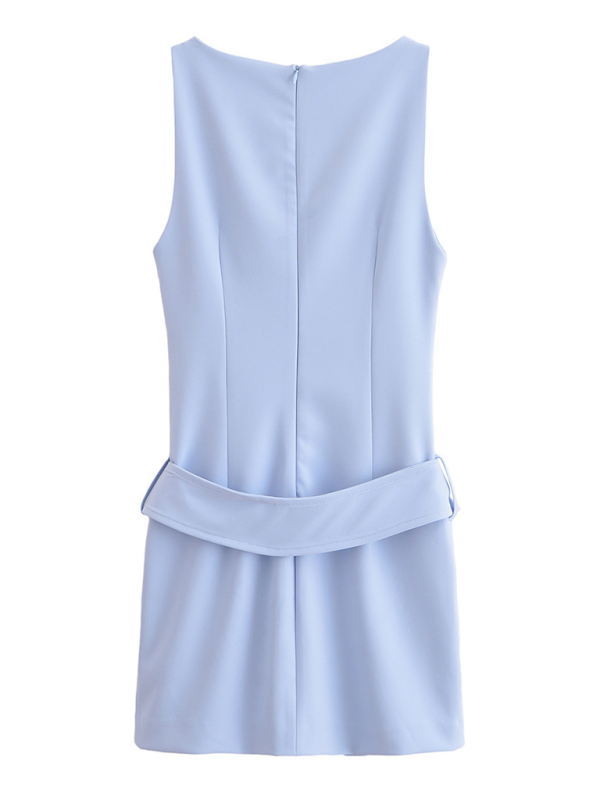 Katnis Belted Fitted Casual Dress