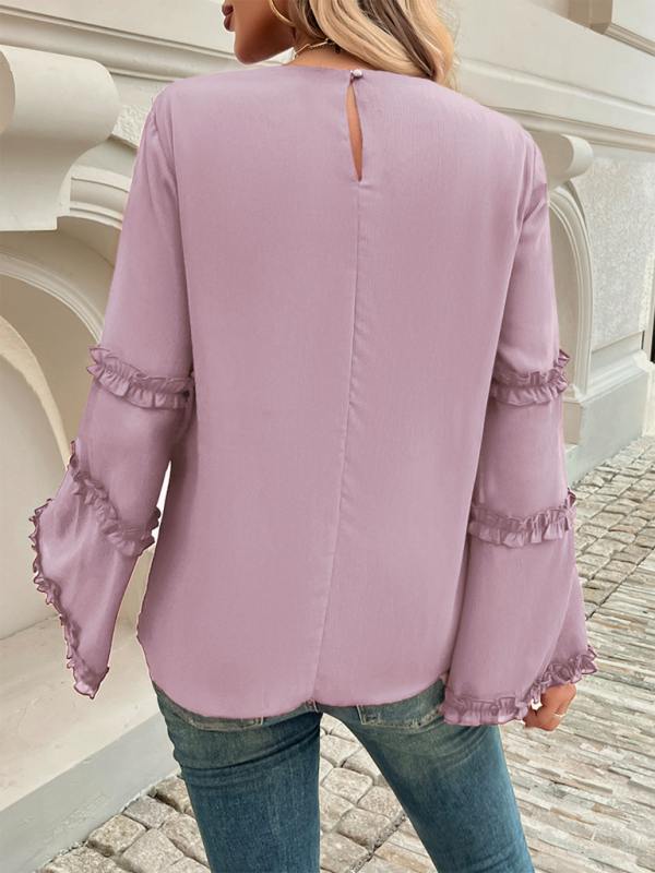 Cleona Women's Loose Flared Long-Sleeved Top