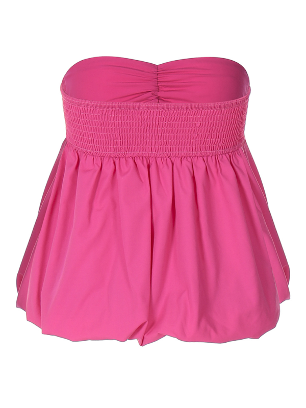 Kaisley Fashionable Sexy Pleated Versatile Tube Top