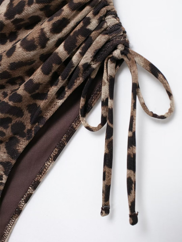 Veda New Animal Print Tulle Swimsuit