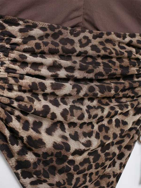 Veda New Animal Print Tulle Swimsuit