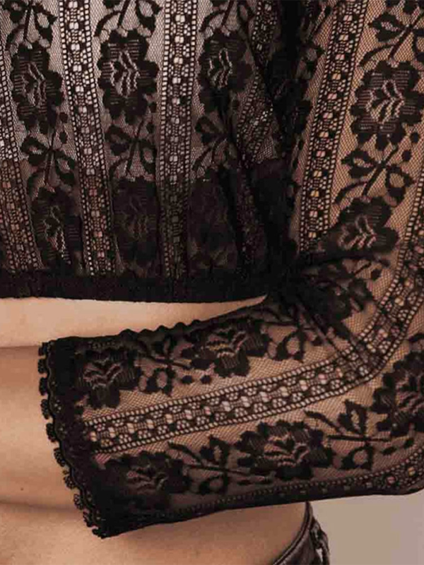 Cyrene Ladies Elegant Classic Halloween Beer Festival Regular Lace Bottoming Shirt