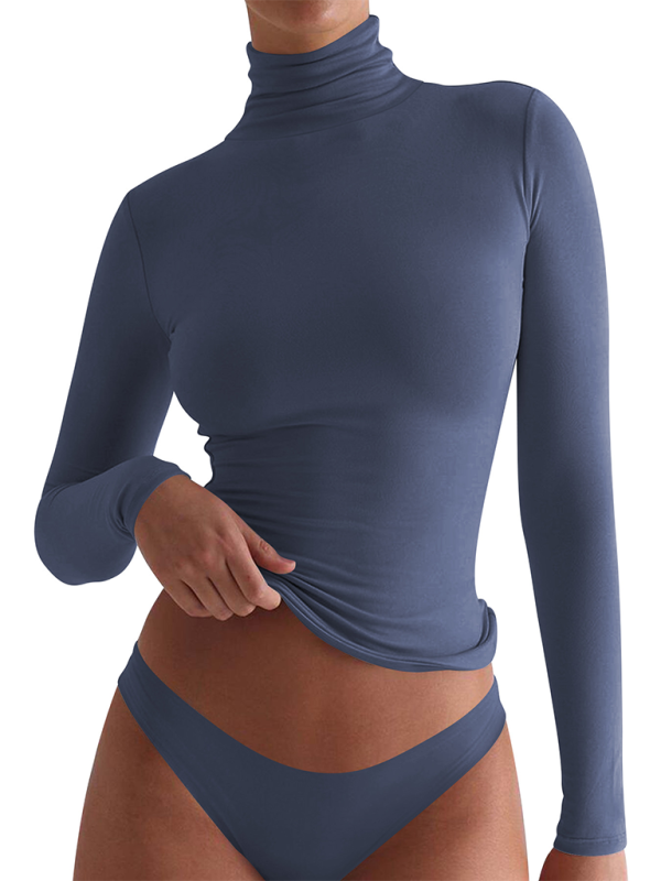 Milani New High Neck Long Sleeve Bottoming Shirt