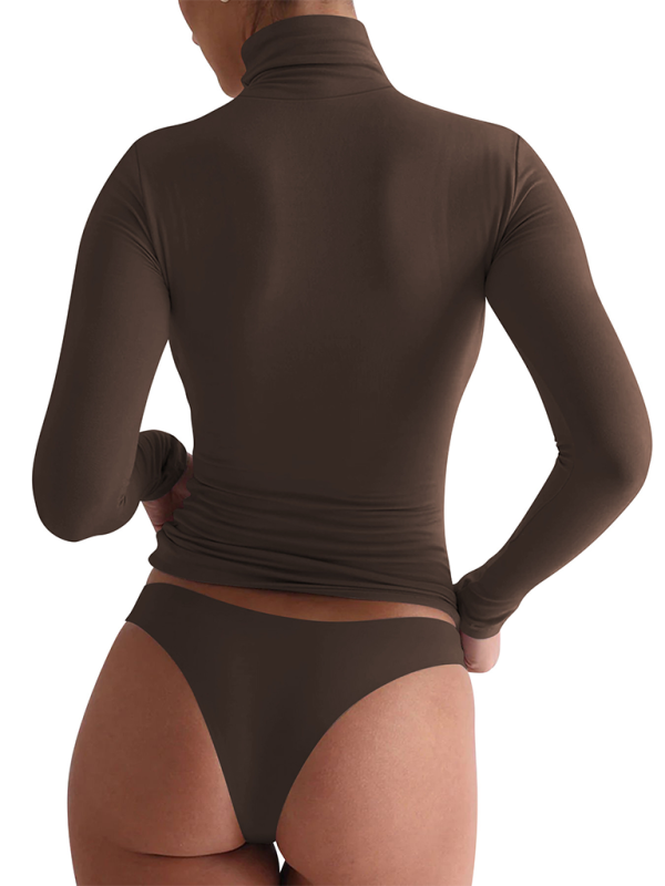 Milani New High Neck Long Sleeve Bottoming Shirt
