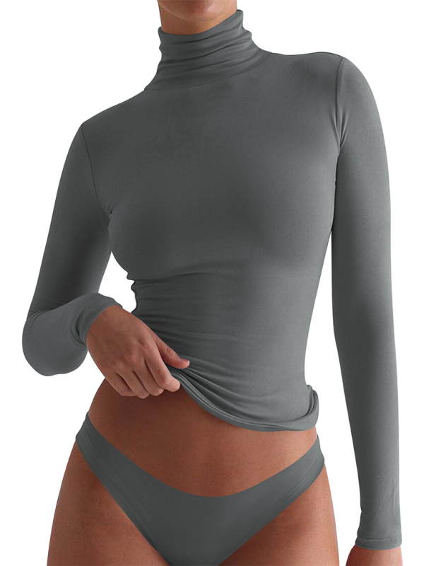 Milani New High Neck Long Sleeve Bottoming Shirt