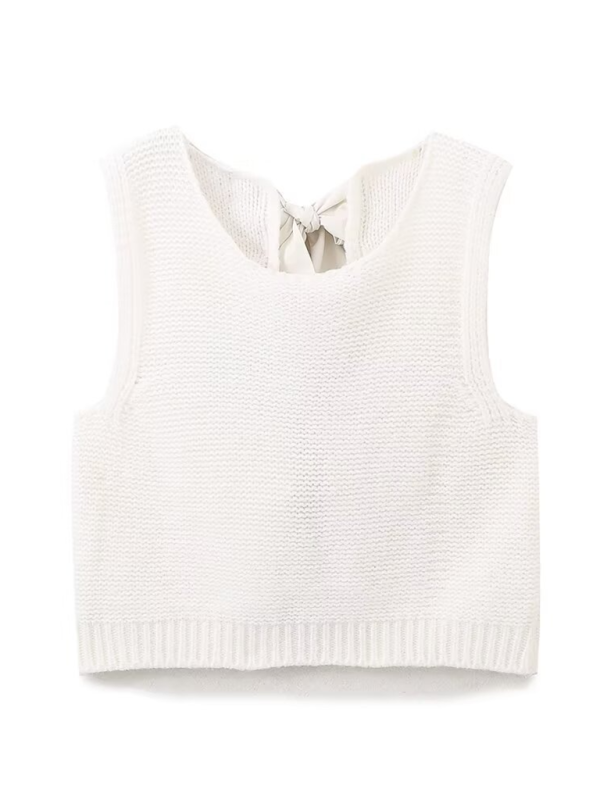 Shelly New Fashion Vest Bow Tie Sweater Vest