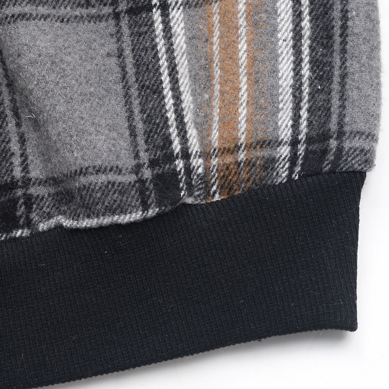 Chandra Check Pattern Crew Neck Sweatshirt