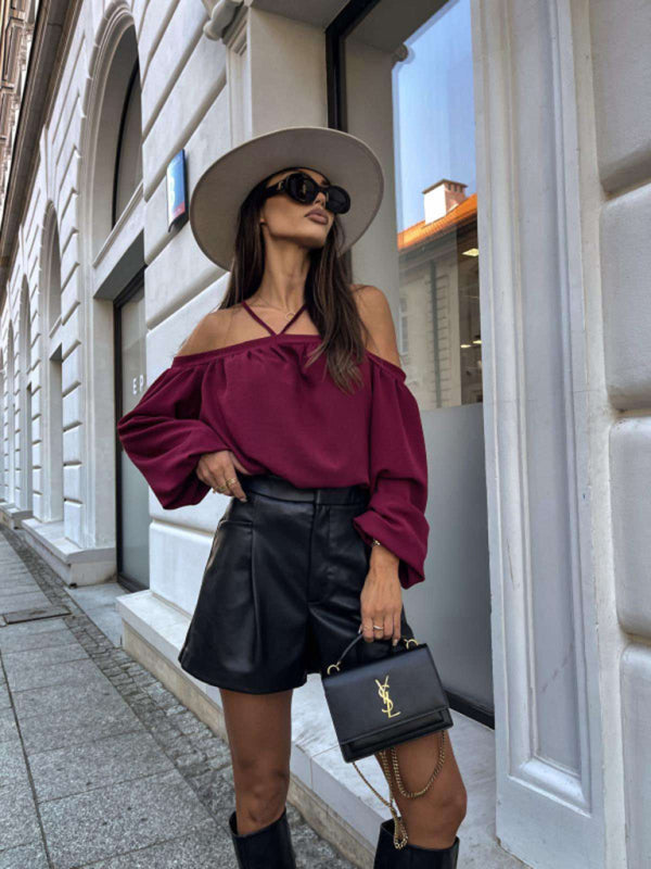 Seren New Halter Neck Long Sleeve Top