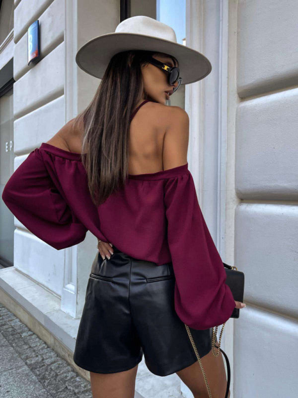 Seren New Halter Neck Long Sleeve Top