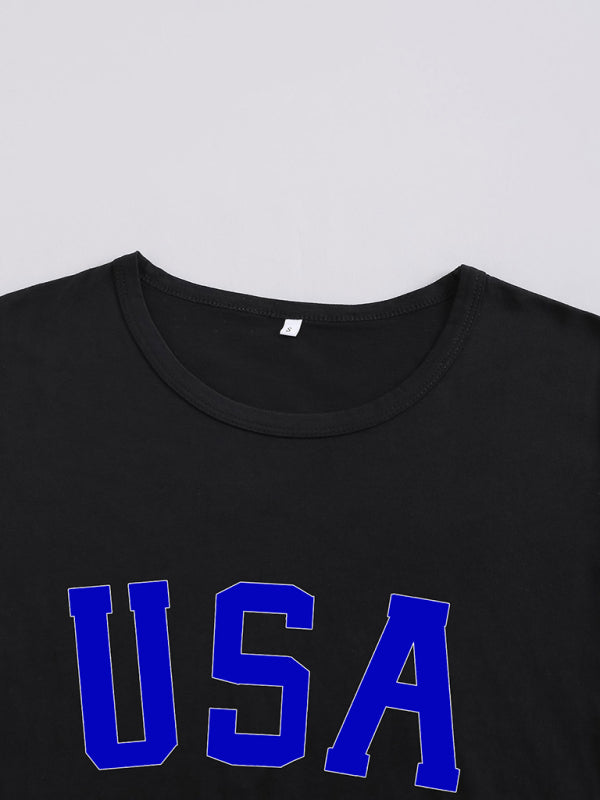 Katherine Women's USA Graphic Slim Fit T-shirt