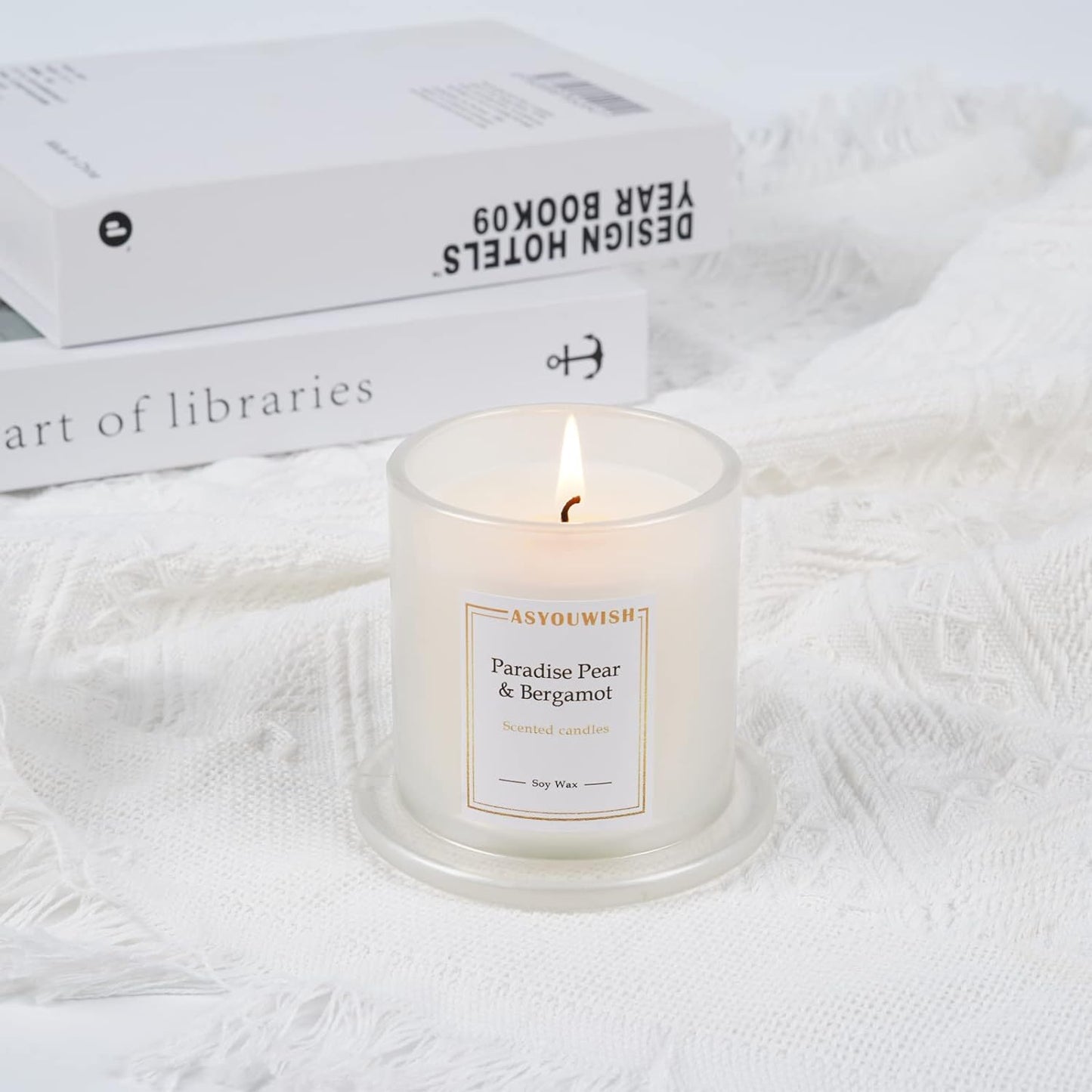 Scented Candle for Stress Relief,Aromatherapy Candle for Women ,Gift Set for Holiday, Soy Wax Candle for Home Scented